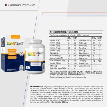 Imagem de Polivitamínico Multivitamínico Multivance Premium 60 Cápsulas-Unissex