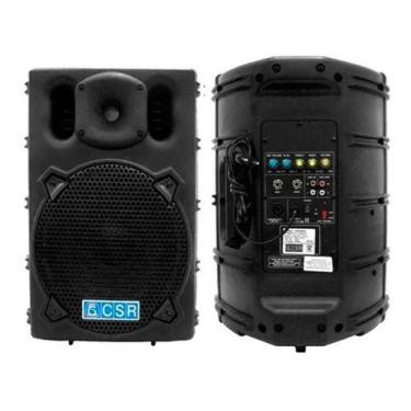 Imagem de Caixa Csr 2500 Amplificada Fal 10 100w Sem Usb , Preto, 110V/220V