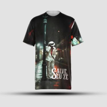 Imagem de Camiseta Zé Pilintra Umbanda Estampa Proteção Espiritual - Flash, M, V