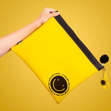 Imagem de Pasta organizadora caderno agenda documentos zíper qualidade grande - 