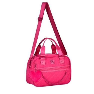 Imagem de Bolsa Juvenil REBECCA BONBON Transversal Feminina Baú- Rosa - Semax