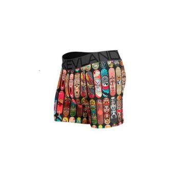 Imagem de Cueca Boxer Kevland Shapes Preto, GG, Preto