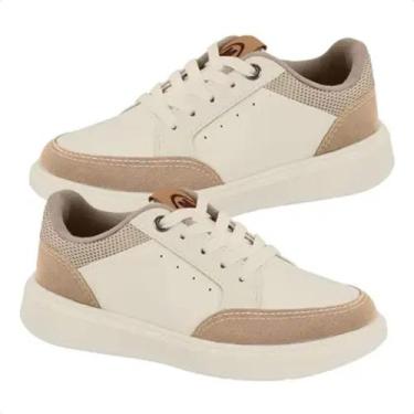 Imagem de Sapato Casual infantil molekinho napa Monaco 2861.117, Branco off, 33