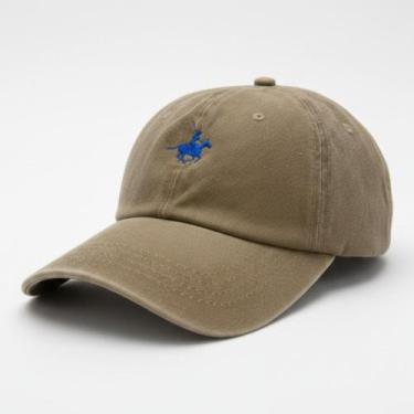 Imagem de Bone Estilo Polo Cavalinho Retro Desbotado Vintage Baseball - Bege - L