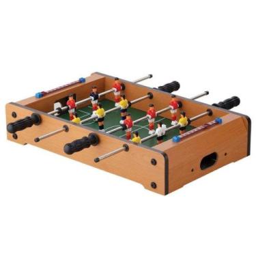 Imagem de Mesa Pebolim Mini Futebol De Mesa 12 Jogadores Bolas Placar - Pais e f
