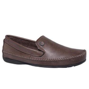 Imagem de Sapato Mocassim Pegada 140771 Masculino, Cravo, 41
