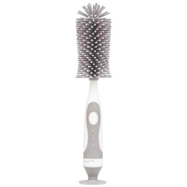 Imagem de Escova Buba Para Mamadeira e Chupeta Em Silicone Cinza, Único, Cinza