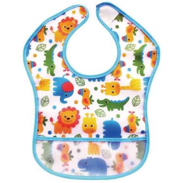 Imagem de Babador com Bolso Safari - Azul - Buba