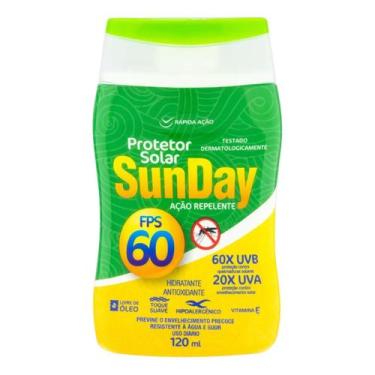 Imagem de Protetor Solar Nutriex Sunday FPS60  Ação Repelente 120ml