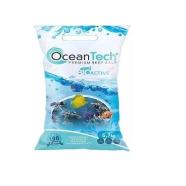 Imagem de Sal Ocean Tech 6,7kg Reef Active Para Aquário Marinho