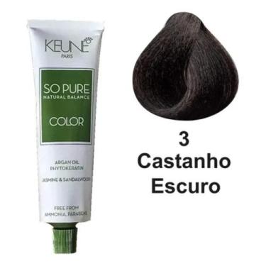 Imagem de Keune So Pure Color 60ml Todas as Cores, 3 - Castanho Escuro