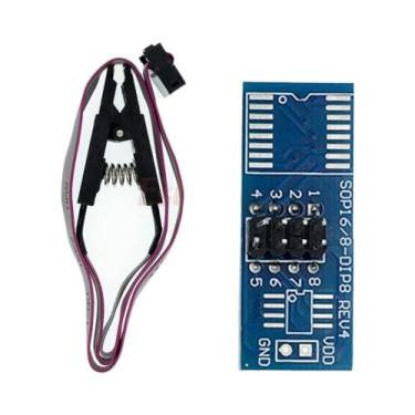 Imagem de Módulo Programador USB Estardyn CH341A CH341B Com Clip De Teste SOP8 P