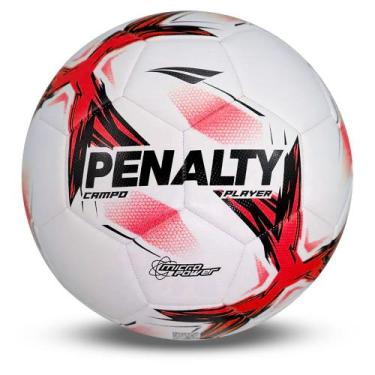 Imagem de Bola Penalty Campo Player XXV Branco e Vermelho COR:VERMELHOTAMANHO:UN