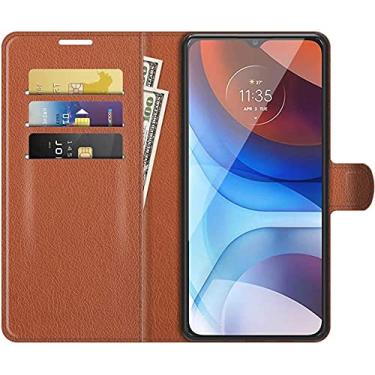 Imagem de Capa Capinha Carteira Realme 7i Case De Couro Flip Top - Prote��o Premium (Marrom)