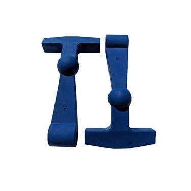 Imagem de Pacote com 2 travas de tampa de substituição compatíveis com refrigeradores rígidos Yeti e RTIC, projetados e fabricados – Design maior, ergonomicamente melhorado que se adapta a todos os refrigeradores Yeti Tundra (azul)