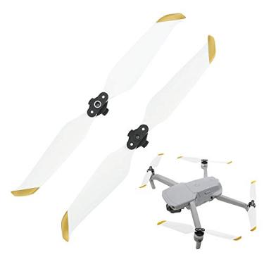 Imagem de Hélice de drone, peça de drone com design profissional, hélice de drone de substituição, hélice de acessório de drone apto para DJI Mavic AIR 2 brinquedo de montagem de peça de(Branco)