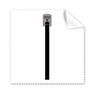 Imagem de Cabo de Internet preto com plugue USB, pano de limpeza, 5 peças