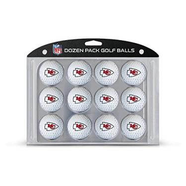 Imagem de Team Golf NFL Kansas City Chiefs 12 bolas de golfe tamanho regulamentado, pacote com 12, impressão colorida e durável do time