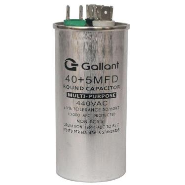 Imagem de Capacitor CBB65 Gallant 40+5MF +-5% 440 VAC - (GCP40D05A-IX440)