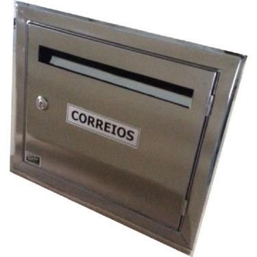 Imagem de Caixa De Correio Inox Modelo Vertical Com Abertura Frontal