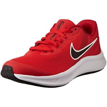 Imagem de Nike Big Kid's Star Runner 3 Preto/Preto-Dk Cinza fumê (DA2776 001), University Red Black Gym Red White, 17