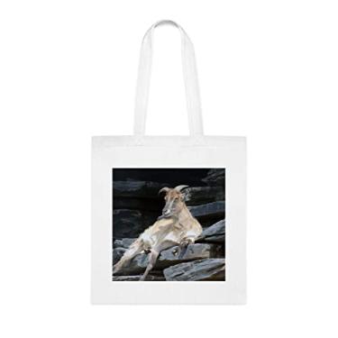 Imagem de Sacola Tahr do Himalaia, presente de sacola de Tahr do Himalaia, bolsa de ombro do Tahr do Himalaia, sacos reutilizáveis do Tahr do Himalaia, ideia de presente de cesta de Natal de