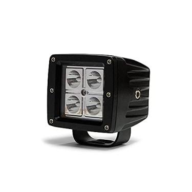 Imagem de DV8 Offroad | B3CE16W4W | BRS Chrome Series LED Cube Light | 7,6 cm Cubo | Lâmpadas LED 3W | Montagem em Pedestal | Padrão de feixe de foco | Face cromada | Tecnologia de desvio de calor