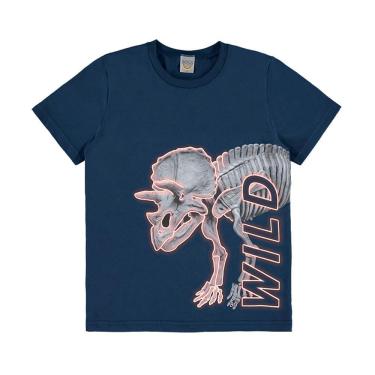 Imagem de Camiseta Infantil Boca Grande Wild Menino Azul