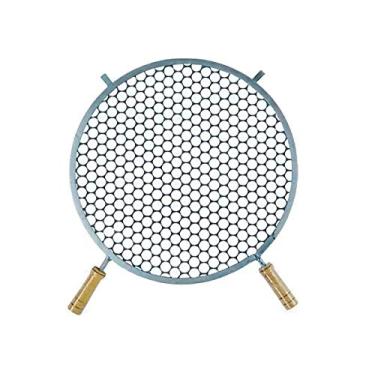 Imagem de Santa Edwirges Grelha Redonda 45cm de Diâmetro para Churrasco com Aço Inox Reforçado