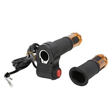 Imagem de Vbestlife Pegas de acelerador de torção, alavanca de aceleração que regula a velocidade para veículos elétricos de scooter de bicicleta para 2,3 cm/0,9 pol. (ouro) acessórios de modificação de bicicleta elétrica