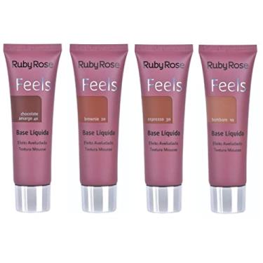 Imagem de Ruby Rose Base Feels Cor Chocolate Amargo 40-29Ml