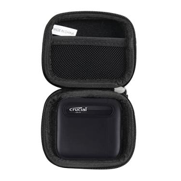 Imagem de Hermitshell Capa rígida de viagem para SSD externo - Estojo EVA preto compatível com Crucial X6 500 GB / 1 TB / 2 TB / 4 TB SSD externo - Proteção e transporte para viagens ou movimentos