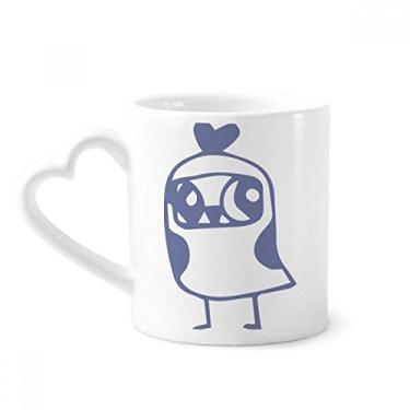 Imagem de Caneca fofa em forma de coração para animais de estimação, caneca de café de cerâmica copo de coração de vidro