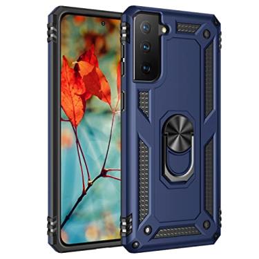 Imagem de Caso de capa de telefone de proteção Para o caso Samsung Galaxy S30 Plus, para Samsung Galaxy S21 Plus Case Celular com caixa de suporte magnético, proteção à prova de choque pesada (Color : Blue)