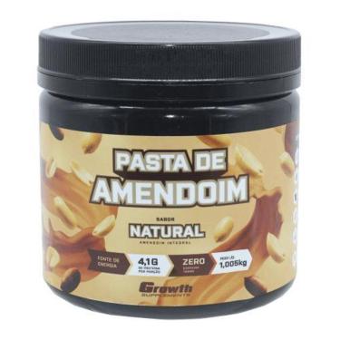 Imagem de Pasta Amendoim Integral Growth 1Kg Fonte Nutrientes Natural