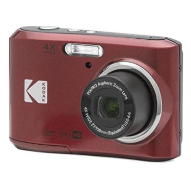 Imagem de KODAK Câmera digital PIXPRO Zoom FZ45-RD de 16 MP com zoom óptico de 4X, ângulo amplo de 27 mm e tela LCD de 2,7 polegadas (vermelha)
