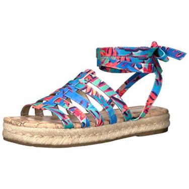 Imagem de Circus by Sam Edelman Sandália anabela feminina Ariel Espadrille, Azul/Multi, 9