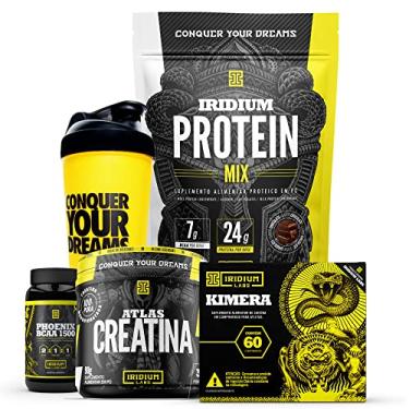 Imagem de Whey Protein Mix + Kimera + Creatina 90g + BCAA 1500 + Coqueteleira Sabor: Chocolate