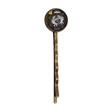 Imagem de Chapéu de cabelo retrô de metal com estampa de caranguejo, organismo marinho