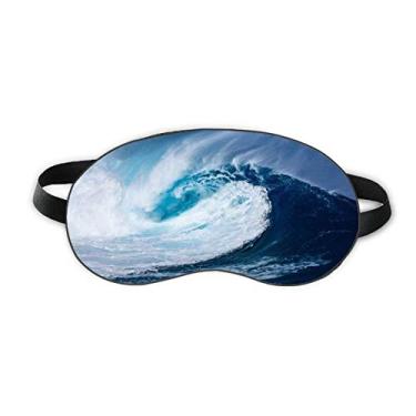 Imagem de White Wave Sea Water Science Nature Picture Sleep Eye Shield Soft Night Vlindfold Shade Cover