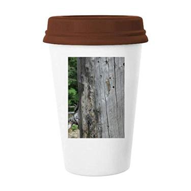 Imagem de Porta-malas de cerâmica cinza e branco rachado Art Deco presente caneca moderna café bebendo vidro cerâmica copo tampa