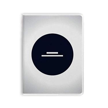 Imagem de Caderno branco com capa macia e capa de goma preta para caderno