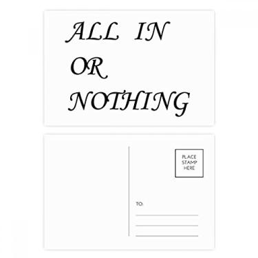 Imagem de All In or Nothing — Conjunto de cartões postais de aniversário para enviar cartões de agradecimento