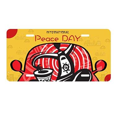 Imagem de DIYthinker Placa de carro mexicana comemorar o México com desenho de pandeiro