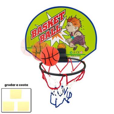 Kit Tabela Aro Rede Basquete + Bola Oficial 7 + Mini Bola 5