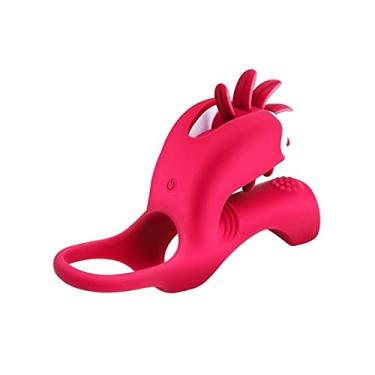 Imagem de Vibratório Anel Rotação Erótica Língua Oral Lambendo Vibrador Clitóris Estimulador Sexual Zatla Shop (Rosa)