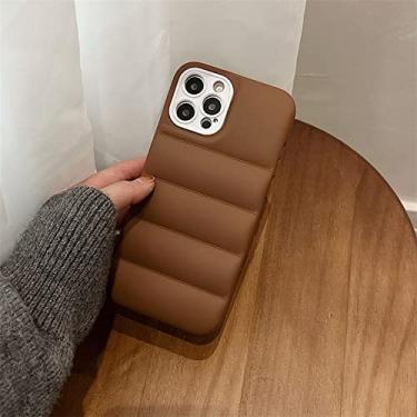 Imagem de Luxury Matte The Puffer Case para iPhone 14 13 12 11 Pro Plus XS Max X XR 7 8 Down Jacket Mobile Phone Shell Soft Silicone,KQ,For iphone 7,8