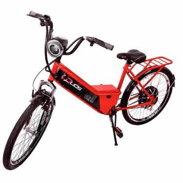 Imagem de Bicicleta Elétrica - Aro 24 - Duos Confort - 800W 48V 15Ah - Vermelha