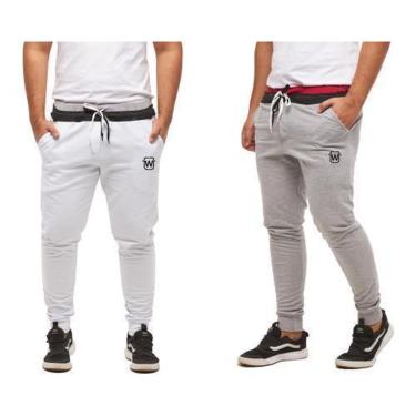 Imagem de KIT COM 02 CALÇAS DE MOLETOM MASCULINA WOOKS SKINNY CONFORT-Masculino