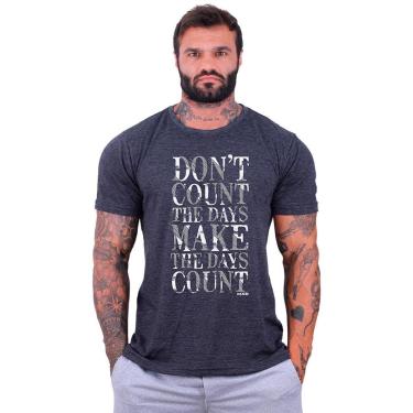 Imagem de Camiseta Tradicional Manga Curta MXD Conceito Don't Count The Days Masculina-Masculino